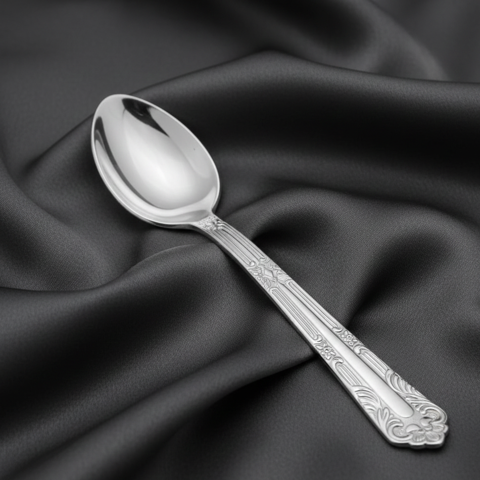 Pure Silver Feeding Spoon (999) | Rivansh