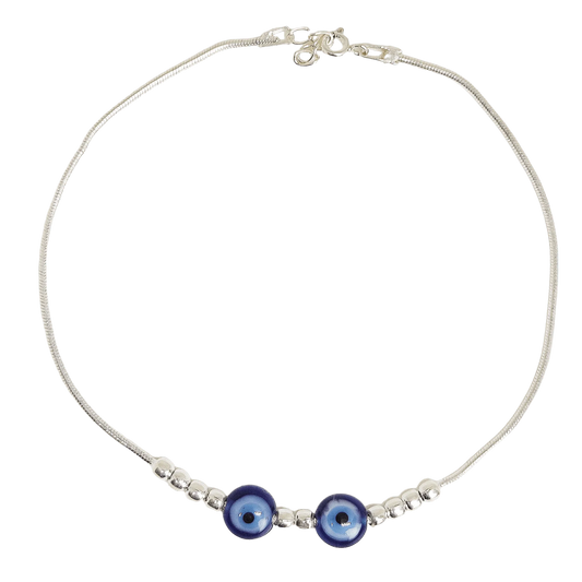 5s Evil Eye Anklet for Women,Anklet,925 silver,rivansh.co