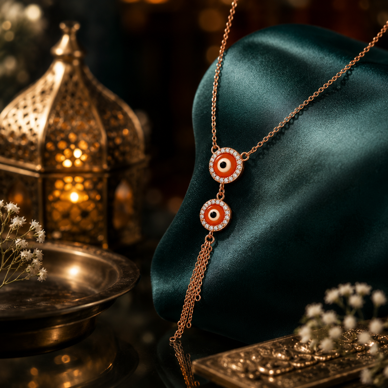 Evil Eye Necklace for Women (92.5 Sterling Silver)