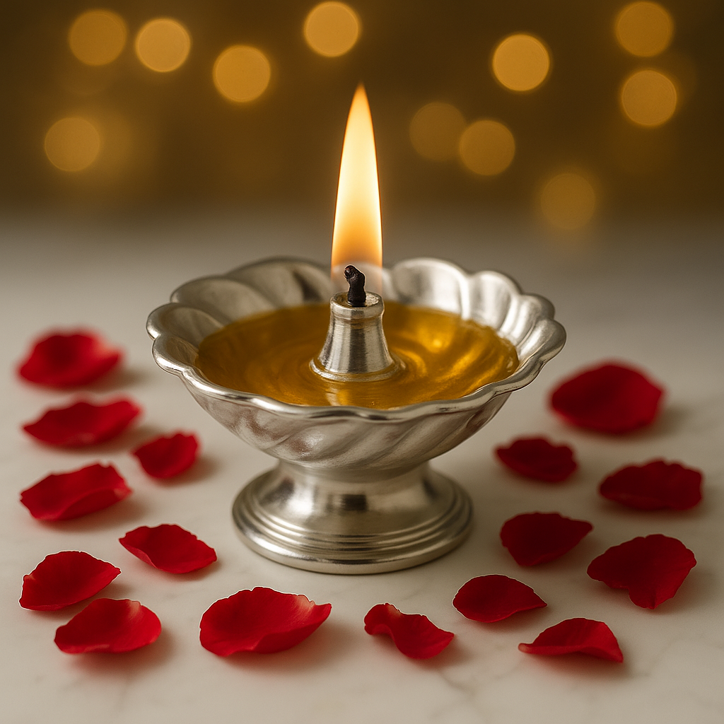 Silver Diya 5
