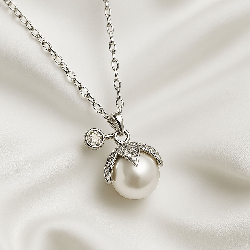 Floréal Pearl Neckpiece Sterling Silver for Women