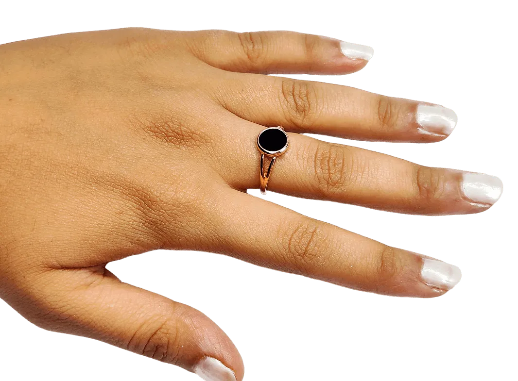 Black Ring for Women,Ring,925 silver,rivansh.co