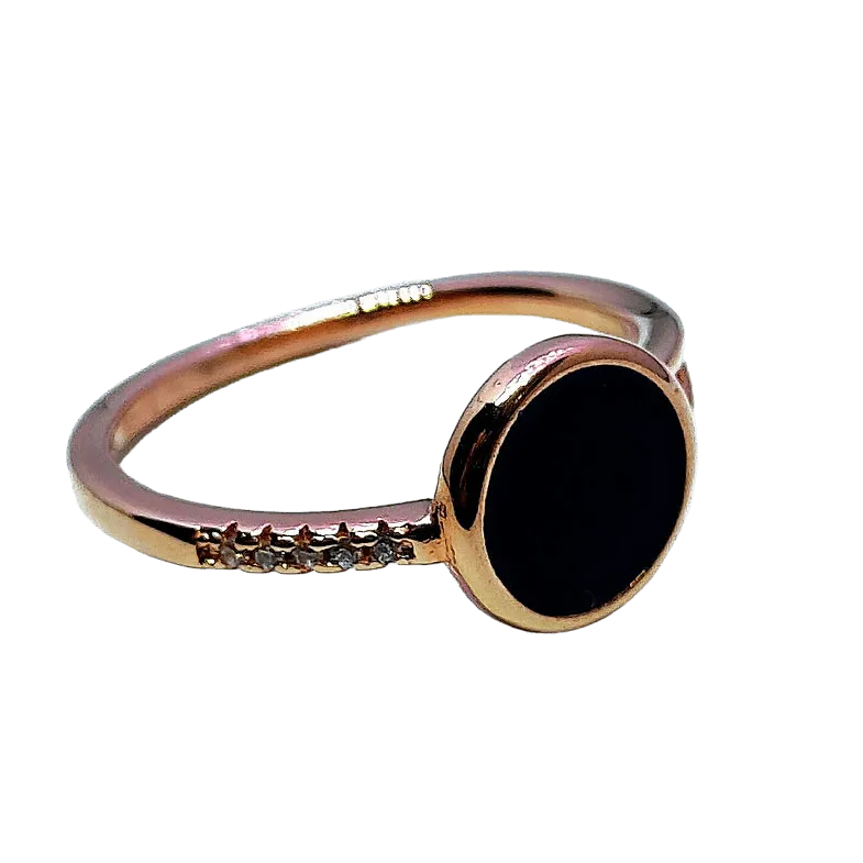 Black Ring for Women,Ring,925 silver,rivansh.co