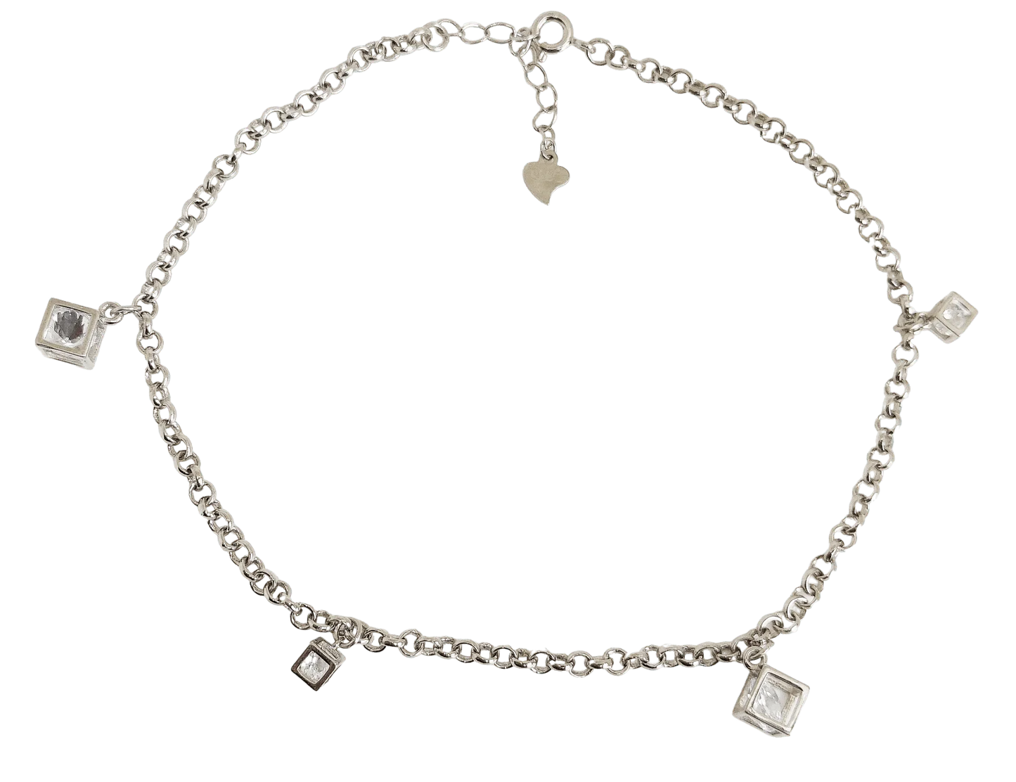 Cubical Anklet for Women,Anklet,925 silver,rivansh.co