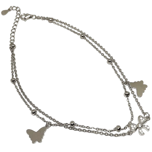 Dazzling butterfly Anklet for Women,Anklet,925 silver,rivansh.co
