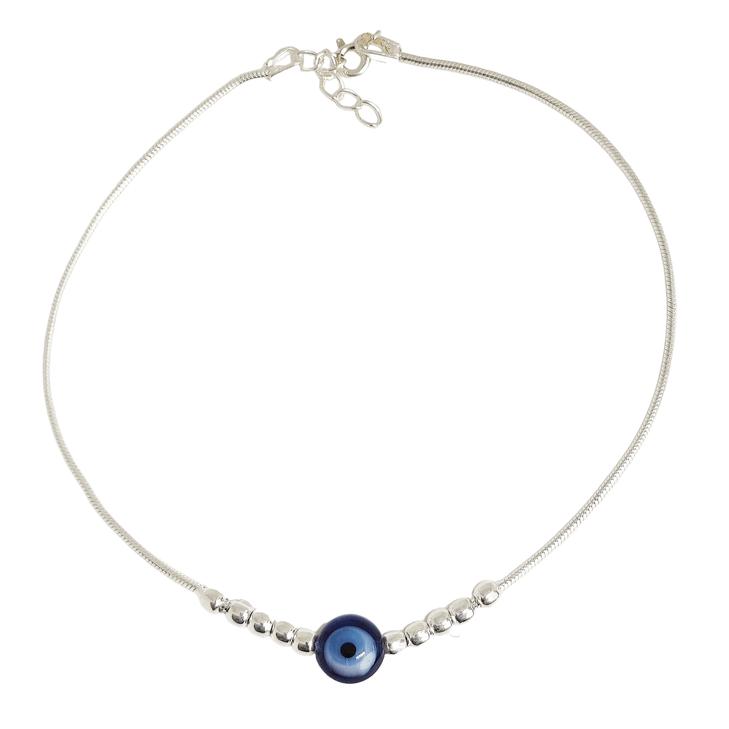 Evil Eye Anklet for Women/ 92.5 Silver Jewelry - Rivansh