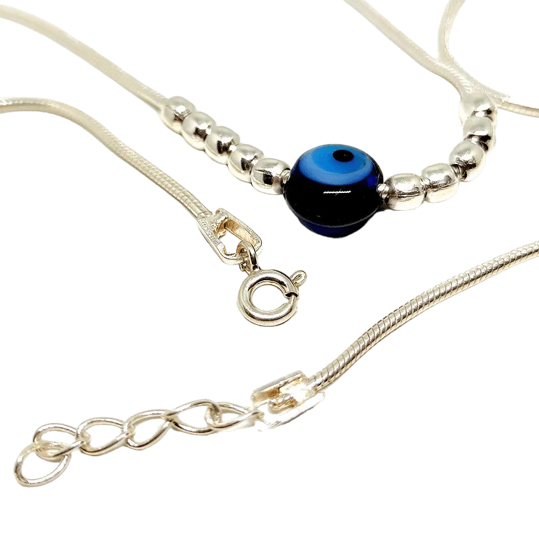 Evil Eye Anklet for Women/ 92.5 Silver Jewelry - Rivansh
