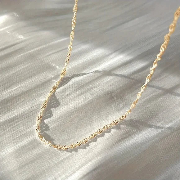 Rivansh 16-Inch 22k Gold Plated Sterling Silver Chain