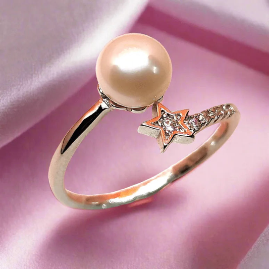 Pearl Star Ring for Women