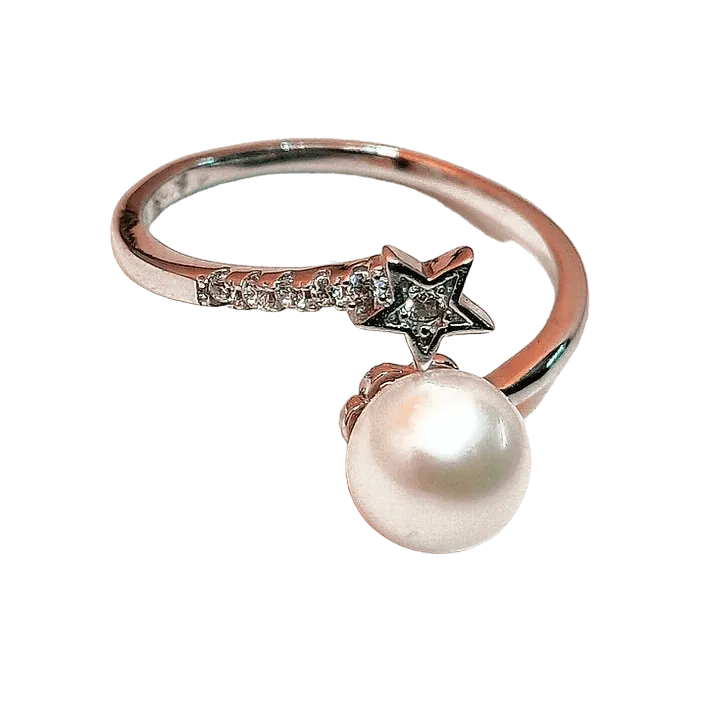 Pearl Star Ring for Women - Rivansh