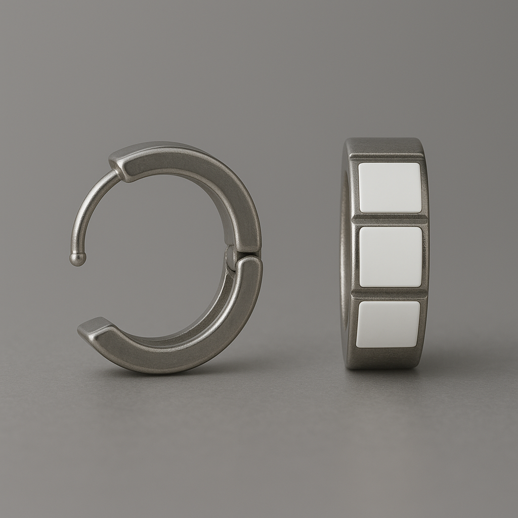 White Stone Sterling Silver Earrings (BALI)
