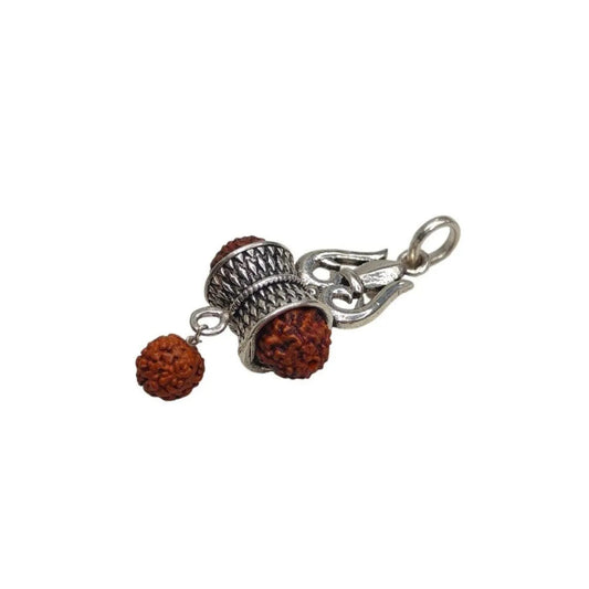 Rudraksha Sterling Silver Pendent for Men/Women | Rivansh Jewels | 925 Sterling Silver Jewelry Store | Rivansh.co | Luxury Sterling Silver Jewellery Online