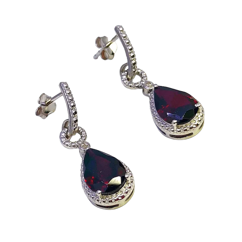 Sparkling Brown Gemstone Earrings for Women - Rivansh