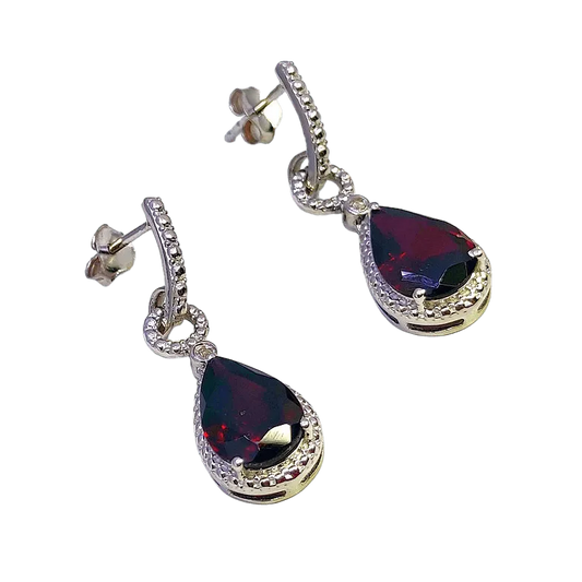 Sparkling Brown Gemstone Earrings for Women - Rivansh