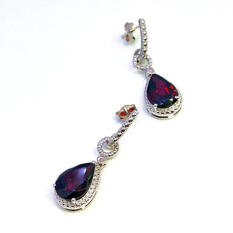 Sparkling Brown Gemstone Earrings for Women - Rivansh
