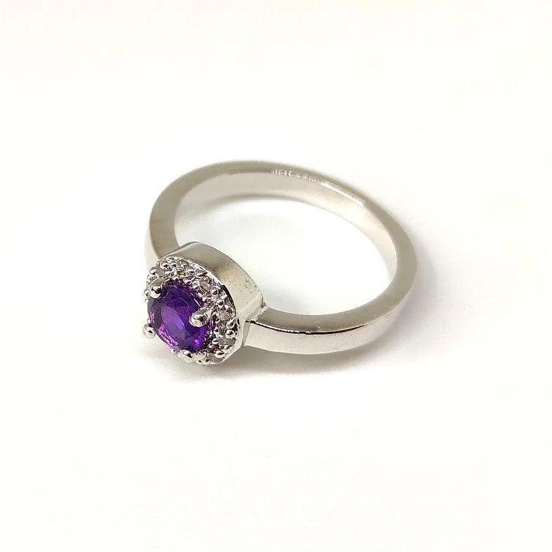 Unique Sapphire Silver Ring for Women - Rivansh