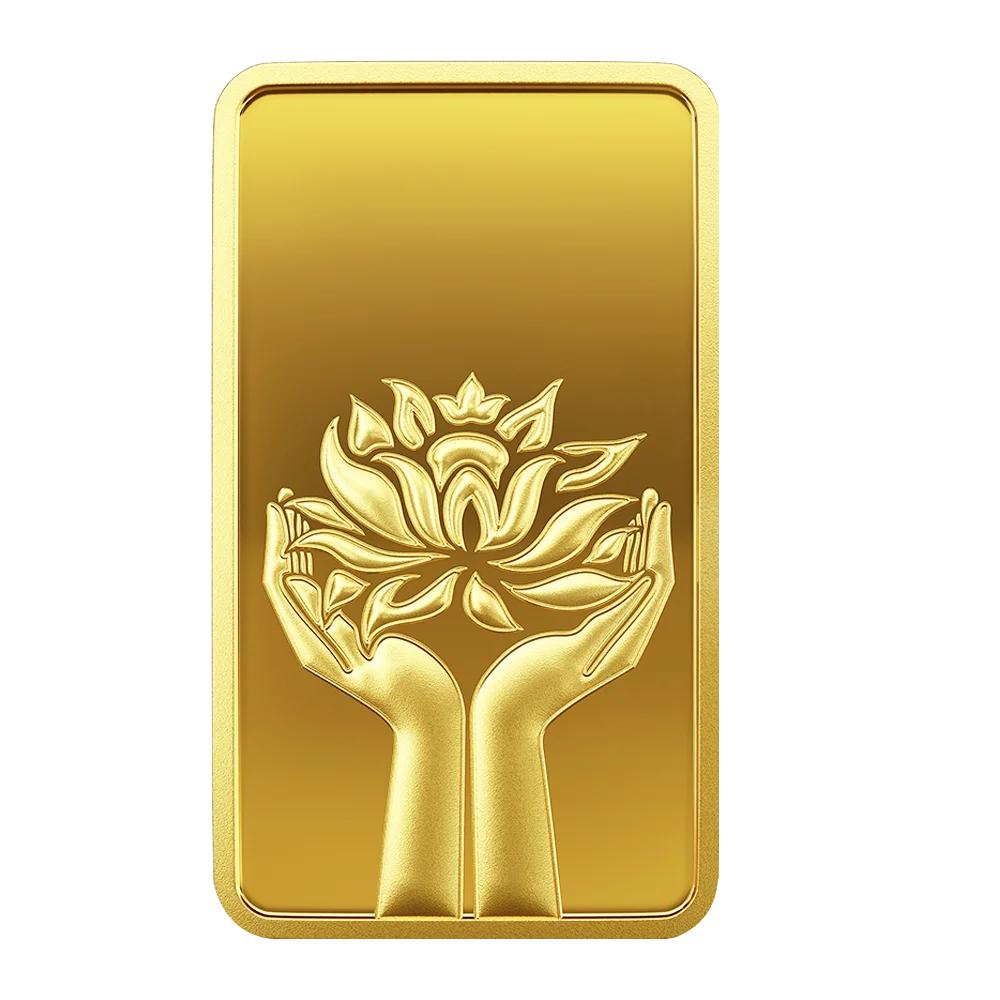 MMTC-PAMP 24K (999.9+) Purest 1 gm Lotus Gold Coin – Rivansh