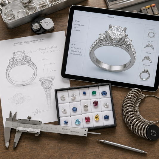 The Complete Custom Jewellery Buying Guide: Cost, Ring Size, Chain Length &amp; Sterling Silver Explained