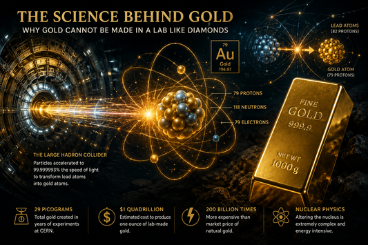 Gold atom / particle physics meets real gold