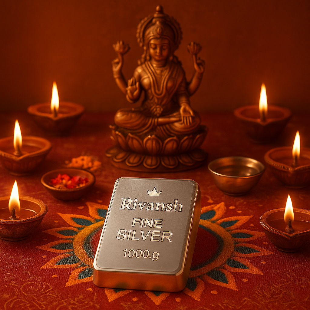 Rivansh 999 Pure silver brick