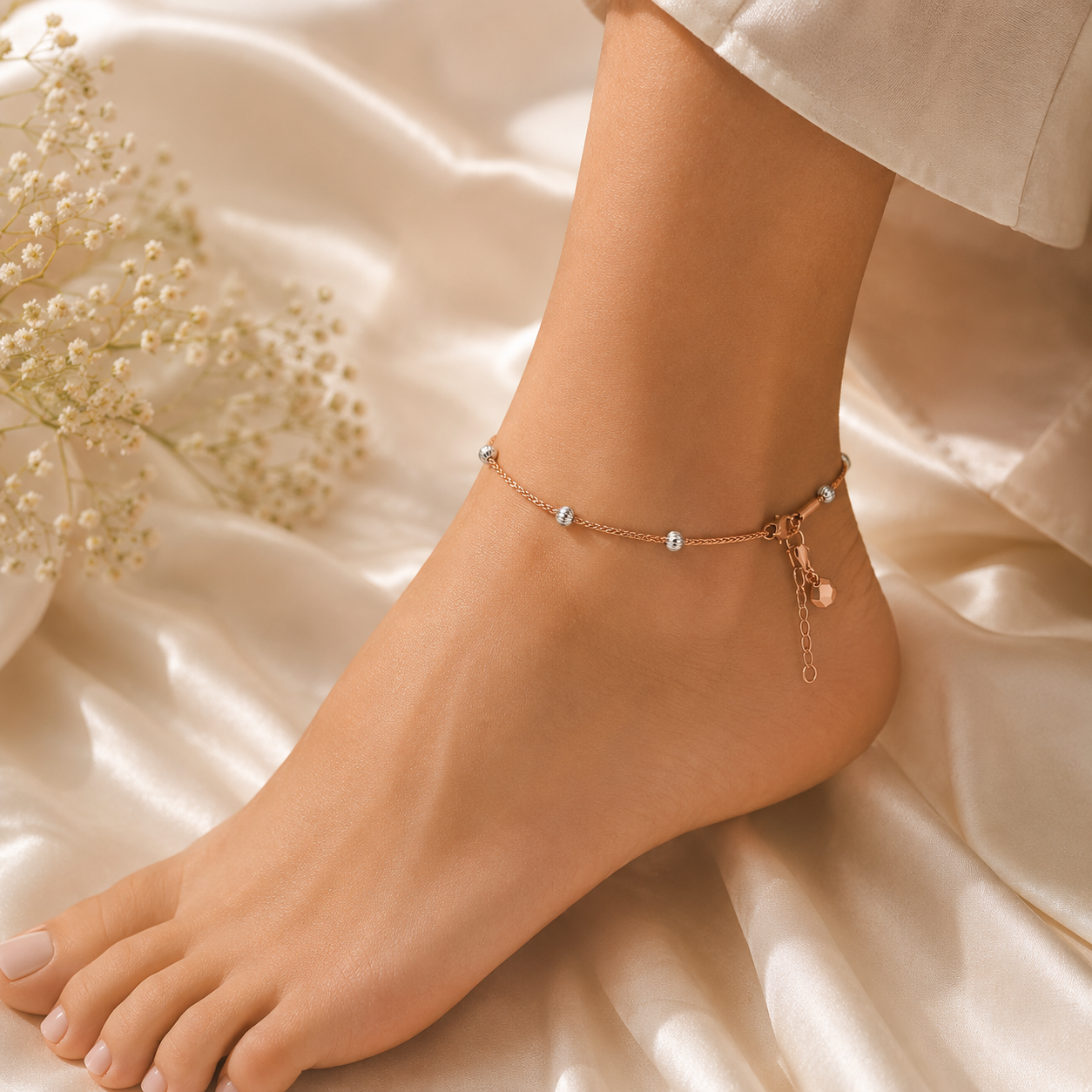 Silver Anklets for Women