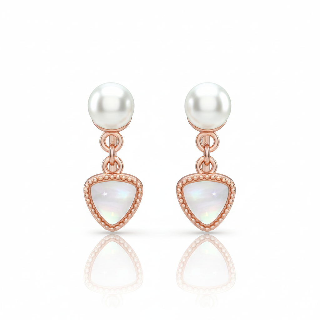 Pearl Silver Earrings for Women