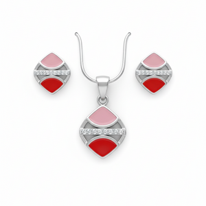 Fuchsia Blaze Pendent Set for Women