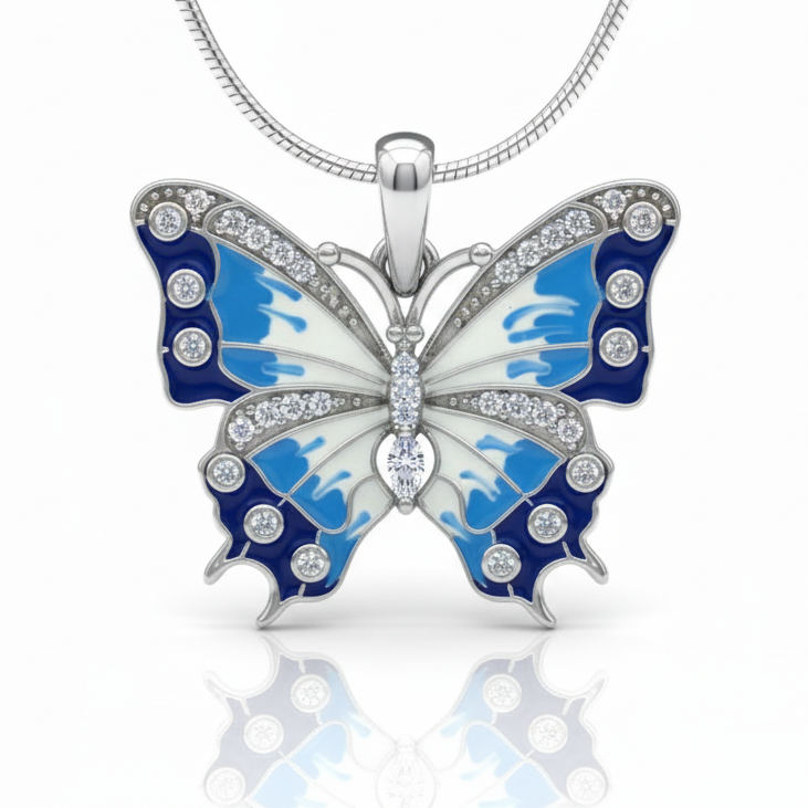 The Luna Butterfly 925 Silver Pendent for Women