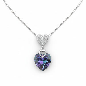 Heart Pendent Necklace for Women (92.5 Sterling Silver)
