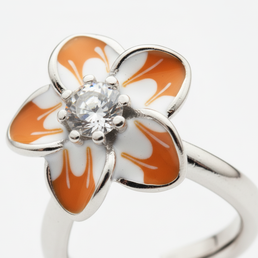 Noiré Baguette Crest – 925 Sterling Silver Toe Ring for Women