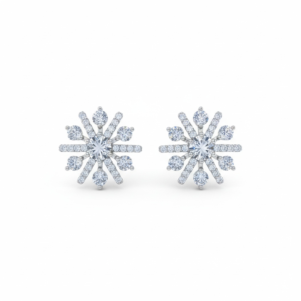 Zircon Bloom Studs