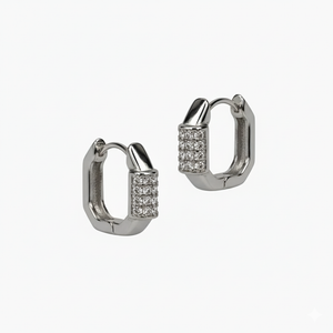 RIVANSH Silver Hoop Earrings – Classic 925 Sterling Silver Women Earrings