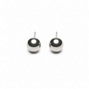 Ball Sterling Silver Earrings for Women – Classic 925 Silver Studs