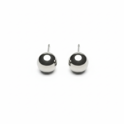 Ball Sterling Silver Earrings for Women