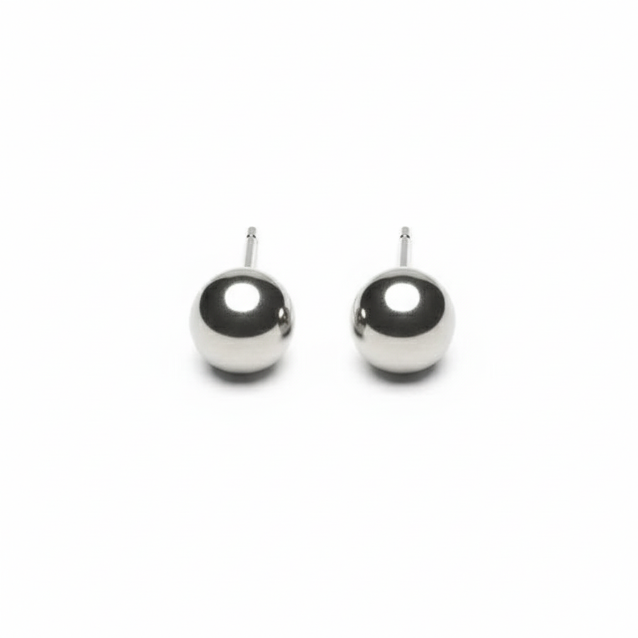 Ball Sterling Silver Earrings for Women