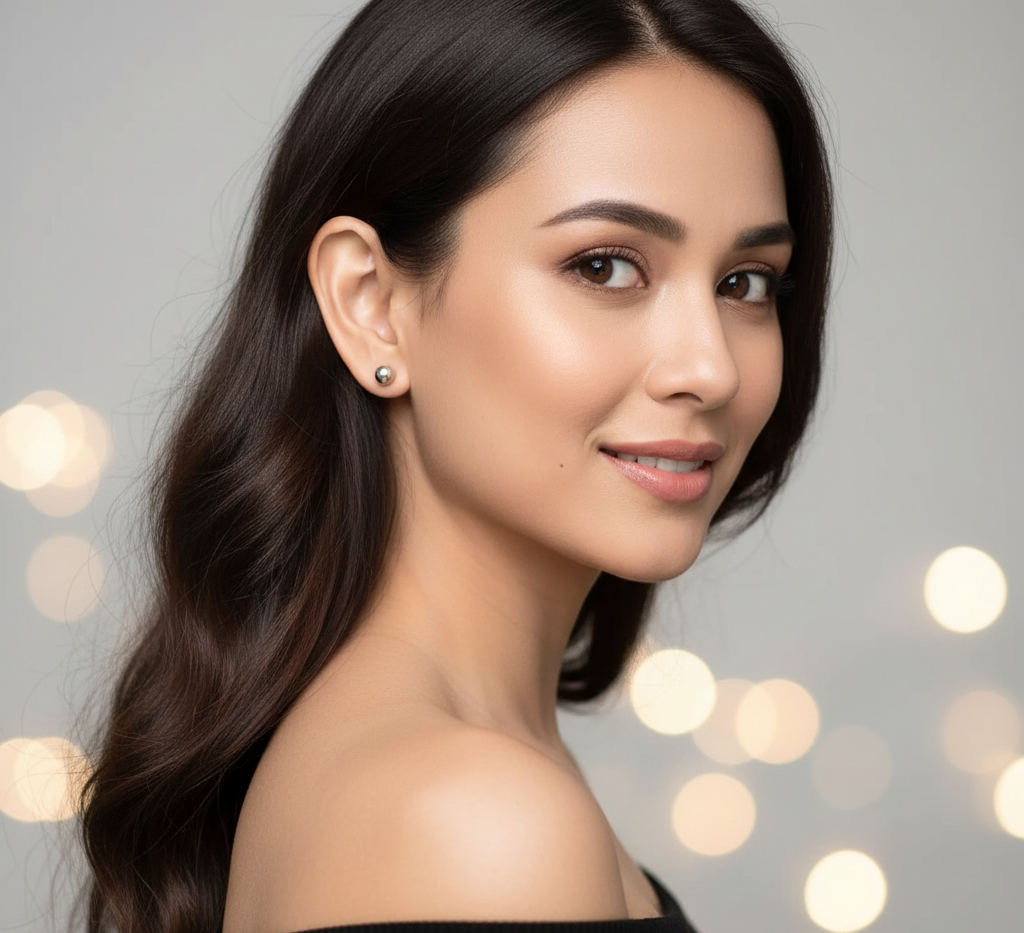 Ball Sterling Silver Earrings for Women