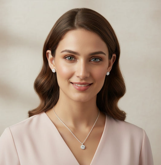 MK7 Sterling Silver Pendant Set