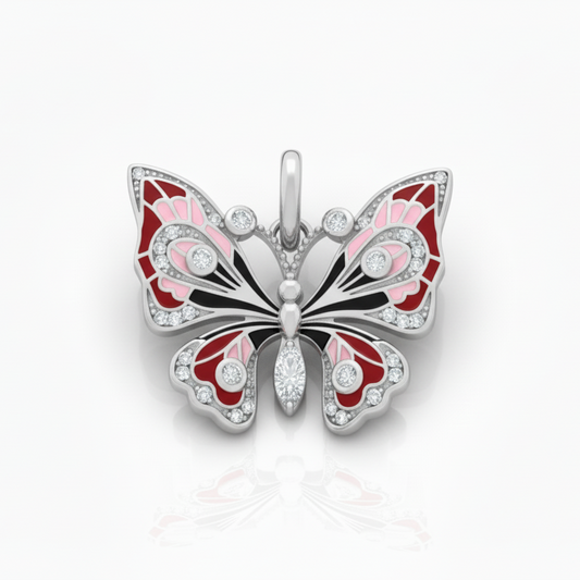 The Aura Butterfly 925 Silver Pendent for Women