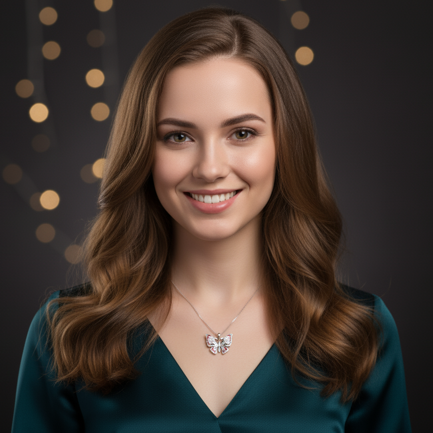 The Aura Butterfly 925 Silver Pendent for Women