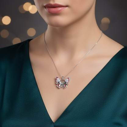 The Aura Butterfly 925 Silver Pendent for Women