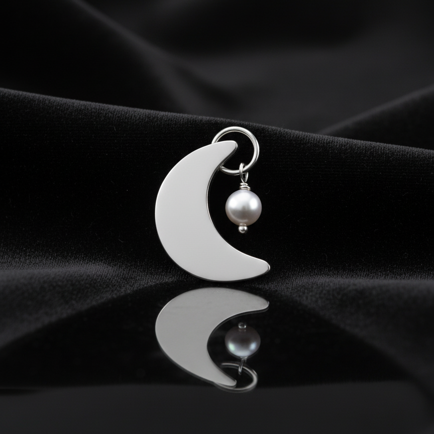 The Moon 925 Silver Pendent for Women