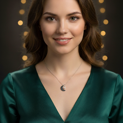 The Moon 925 Silver Pendent for Women