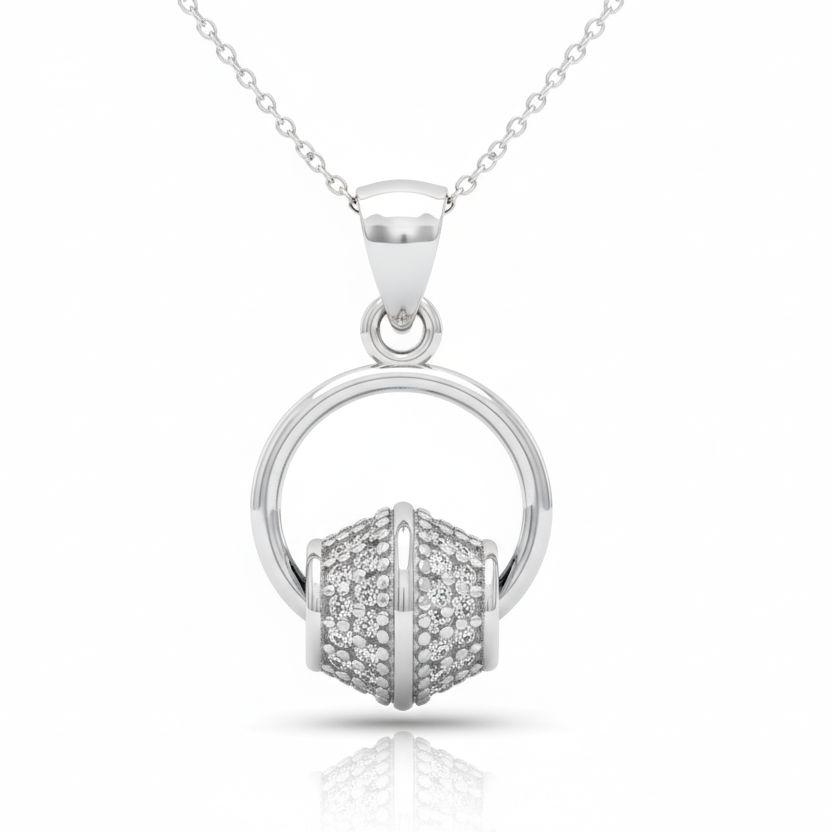 The Ball- Silver Pendent for Women