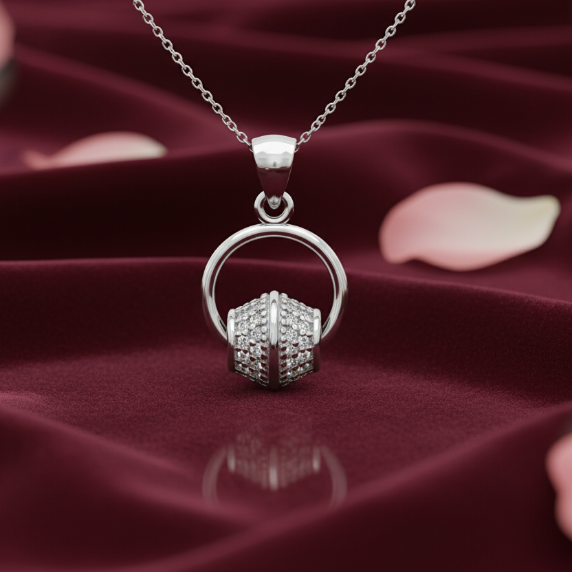 The Ball- Silver Pendent for Women