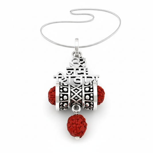 Aum Silver Pendent for Men/Women