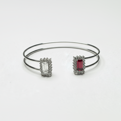 Two Souls FE Sterling Silver Cuff Bracelet for Women