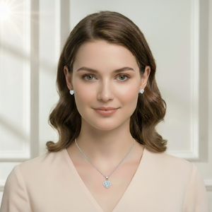 The Heart - Silver Pendent Set for Women (92.5 Sterling Silver)