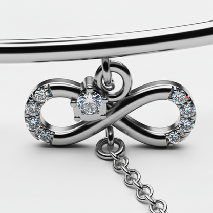 The Infinity Sterling Silver Cuff Bracelet for Women