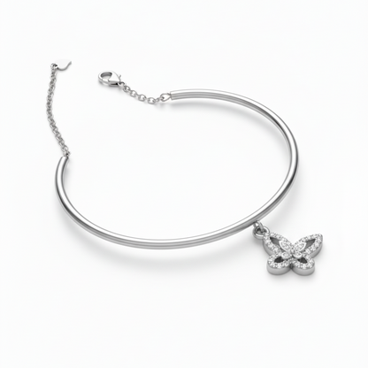 The Zenith Butterfly Sterling Silver Cuff Bracelet for Women