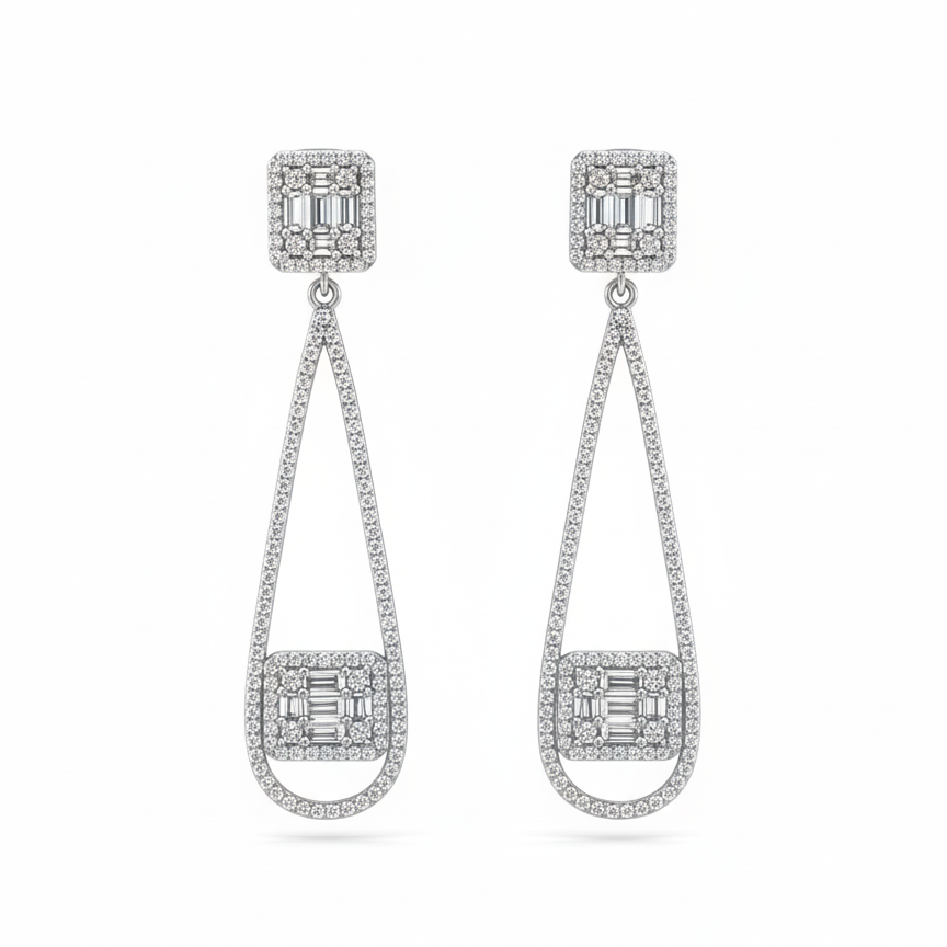 Aurelia Drop Sterling Silver Earrings
